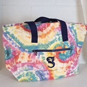 Geckobrands oversized 25L waterproof cooler tote Tie Dye